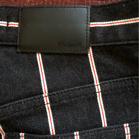 Madewell Cali Denim Boot in Elsie Striped sz 26 - Picture 5 of 7
